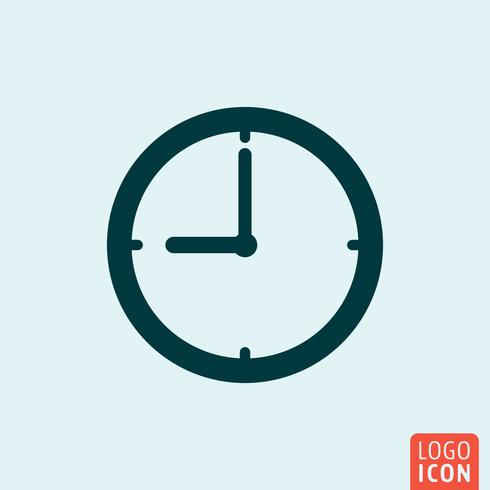 Time clock icon vector