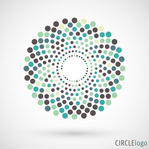 Abstract circle logo vector