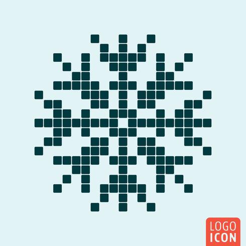 Snowflake icon set vector