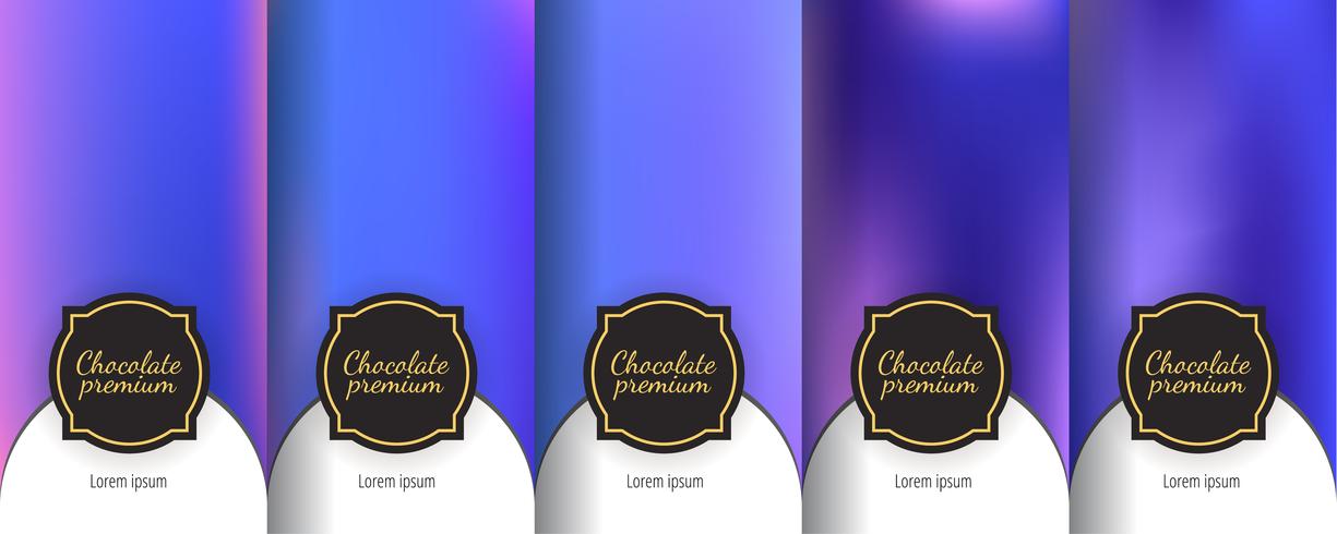 Set of dark vintage seamless backgrounds for luxury packaging design. vector