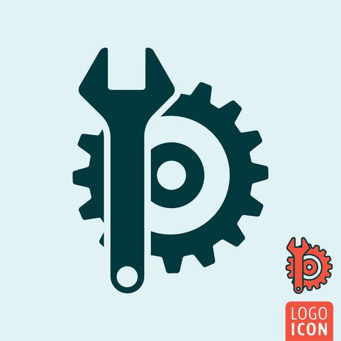 Service icon isolated vector