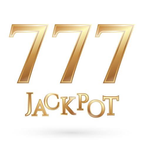 Casino jackpot symbol vector