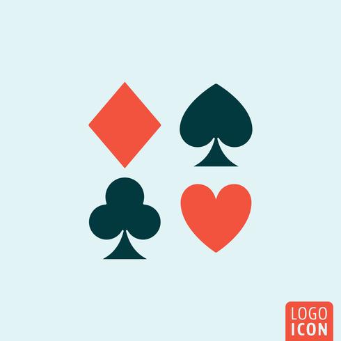 Playing card suit vector