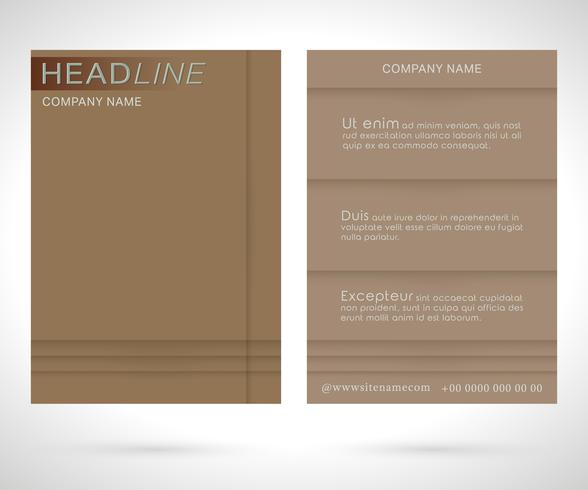 Brochure flyer template vector