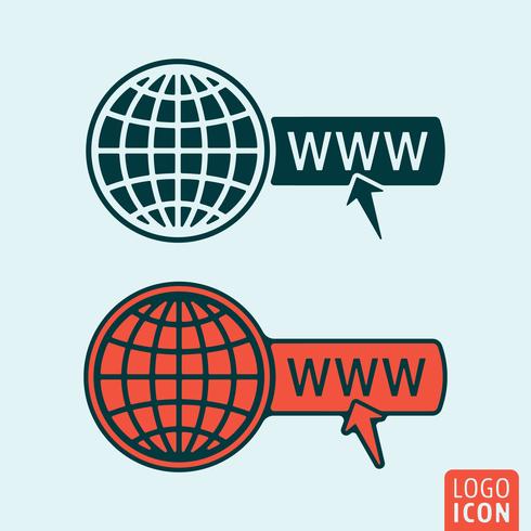 Website icon isolated vector