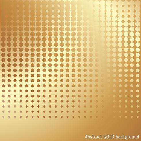 Gold halftone background vector