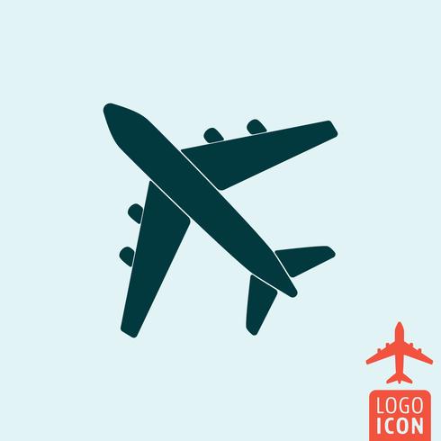 Plane icon isolated vector