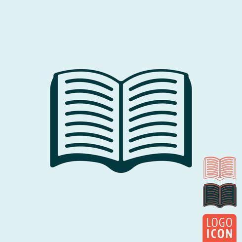 Icono de libro aislado vector