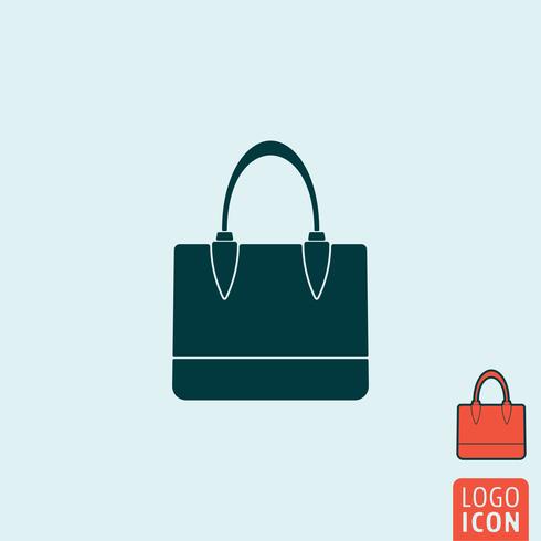 Handbag icon isolated. vector