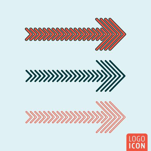 Arrows icon isolated vector