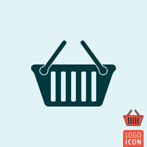 Basket icon isolated vector