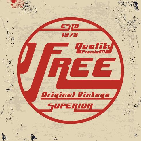 Sello vintage gratis vector