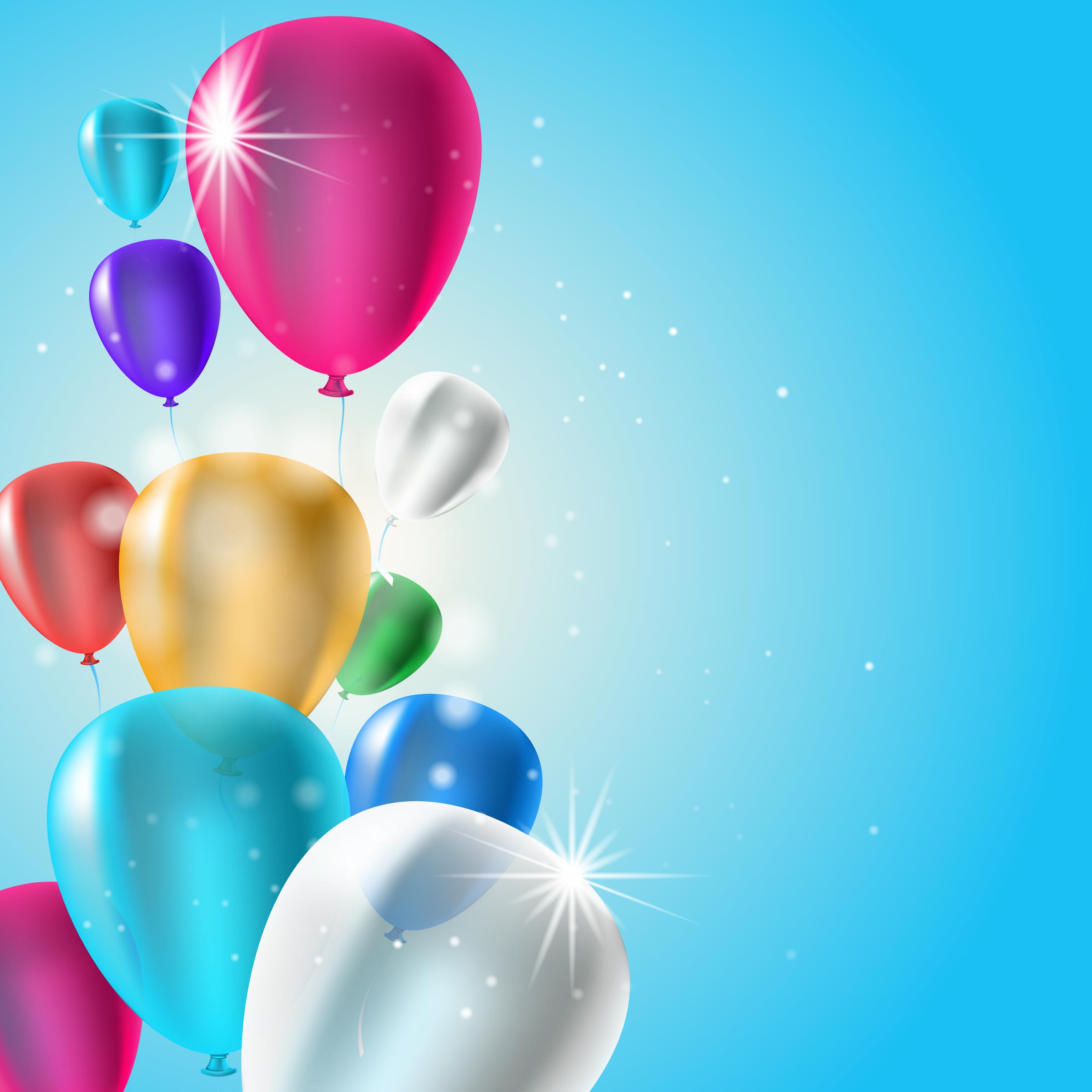 Birthday balloons background - Download Free Vectors ...