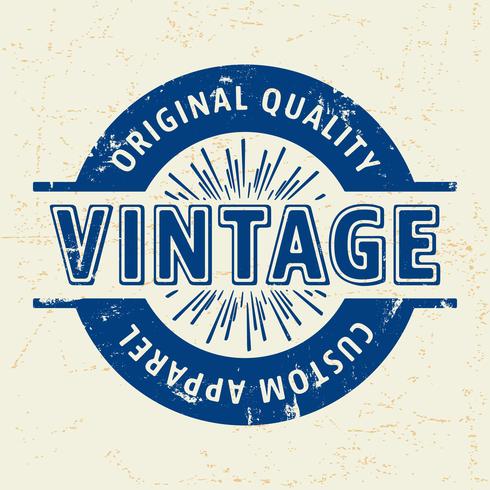 Custom vintage stamp vector