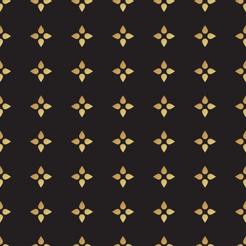 Universal vector negro y oro sin patrón, mosaico.