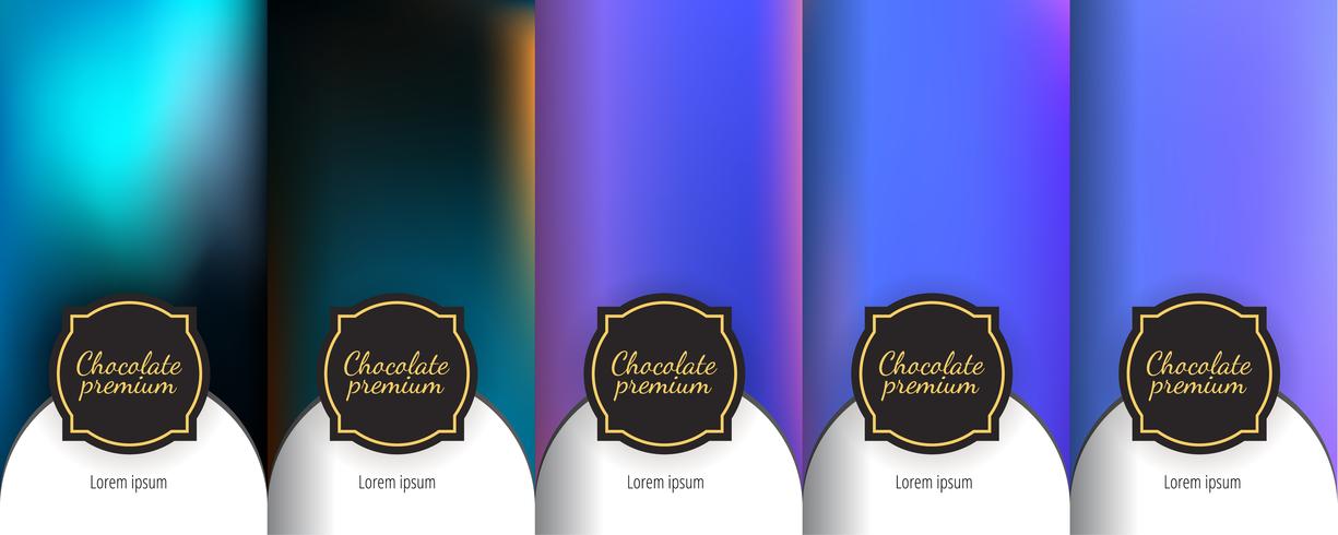 Set of dark vintage seamless backgrounds for luxury packaging design. vector