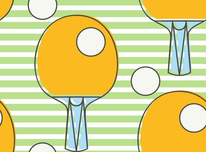  Seamless pattern Ping pong racket. League Table Tennis.  vector