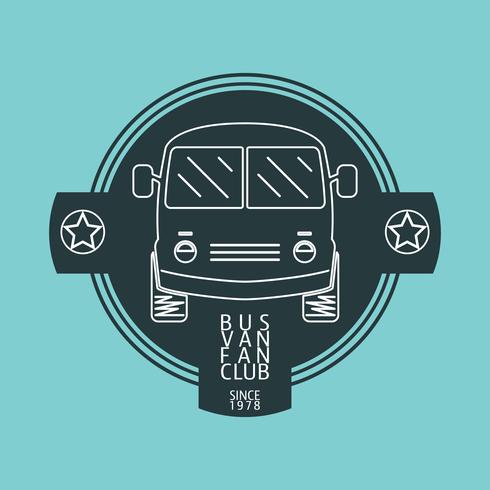 Bus van logo vector