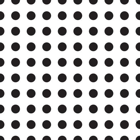 Vector seamless patterns with white and black peas polka dot.