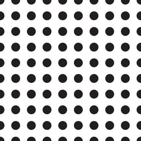 Vector seamless patterns with white and black peas polka dot.