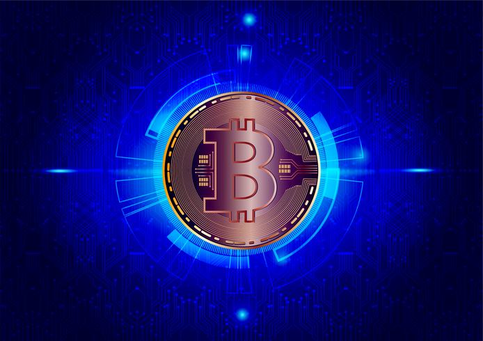 Abstract Background Of Bitcoin Digital Currency For Technology - 