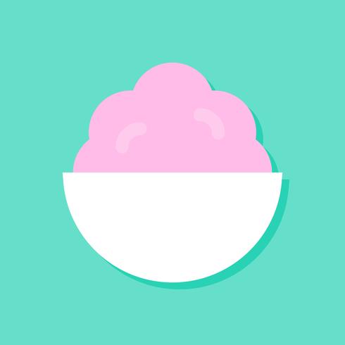 Soft serve vector illustration, Sweets flat style icon