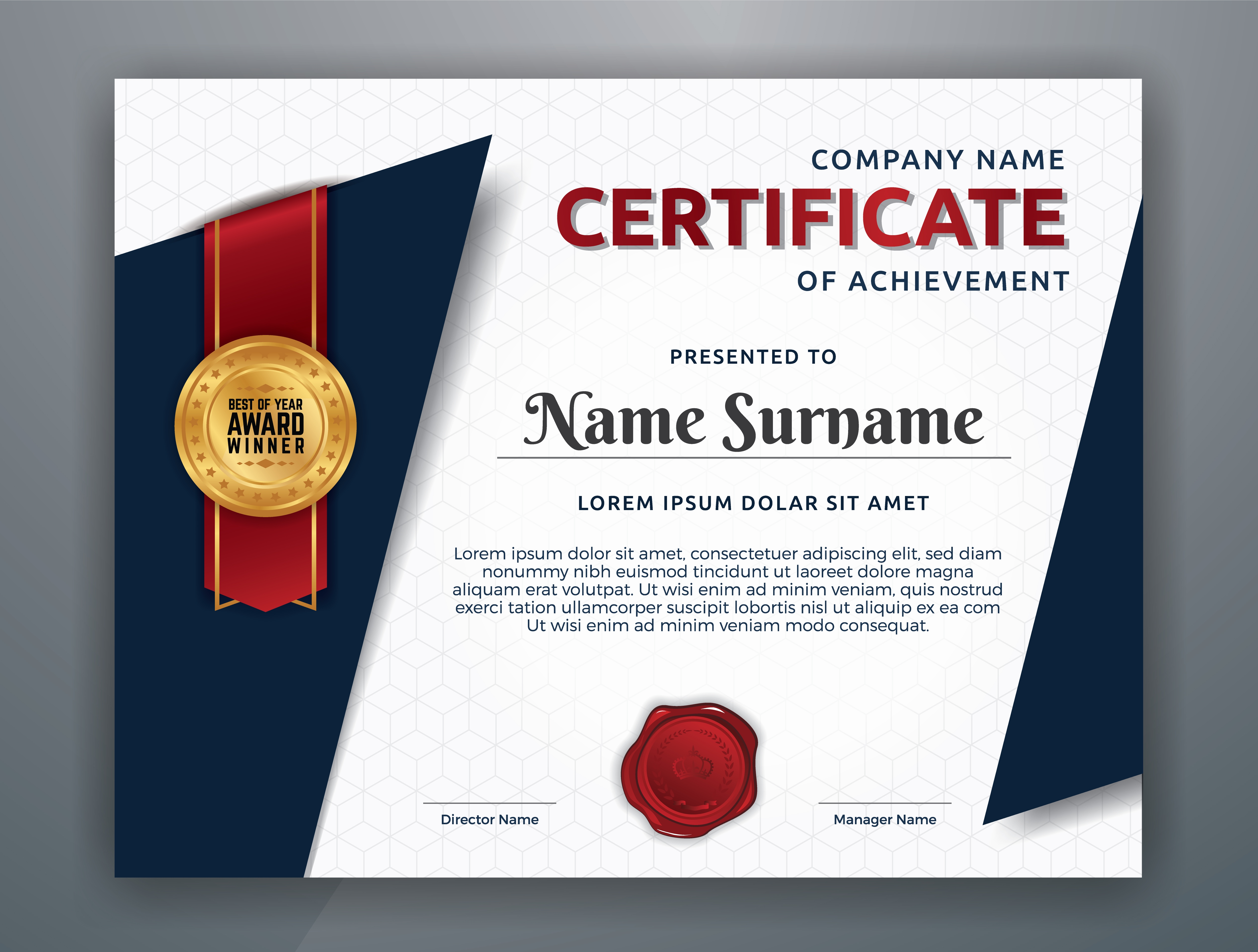 Simple Certificate Template