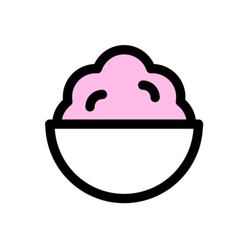 Soft serve vector, Sweets filled icon editable outline vector