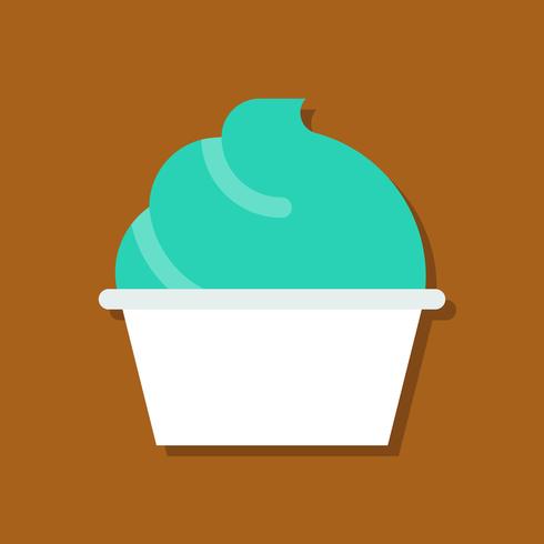 Ilustración de vector de servicio suave, icono de estilo plano de dulces