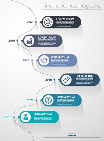 Plantilla de presentación de negocios infografía vector