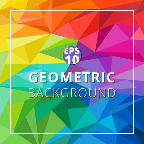 Abstract Geometric Low Polygon Colorful Background Triangle