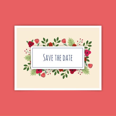 Save the date Wedding Vector