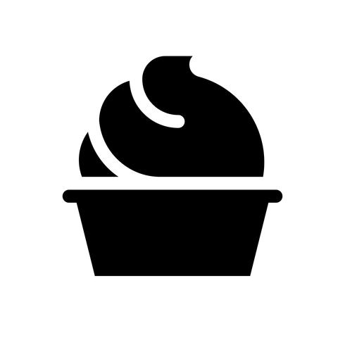 Soft serve vector illustration, Sweets solid style icon