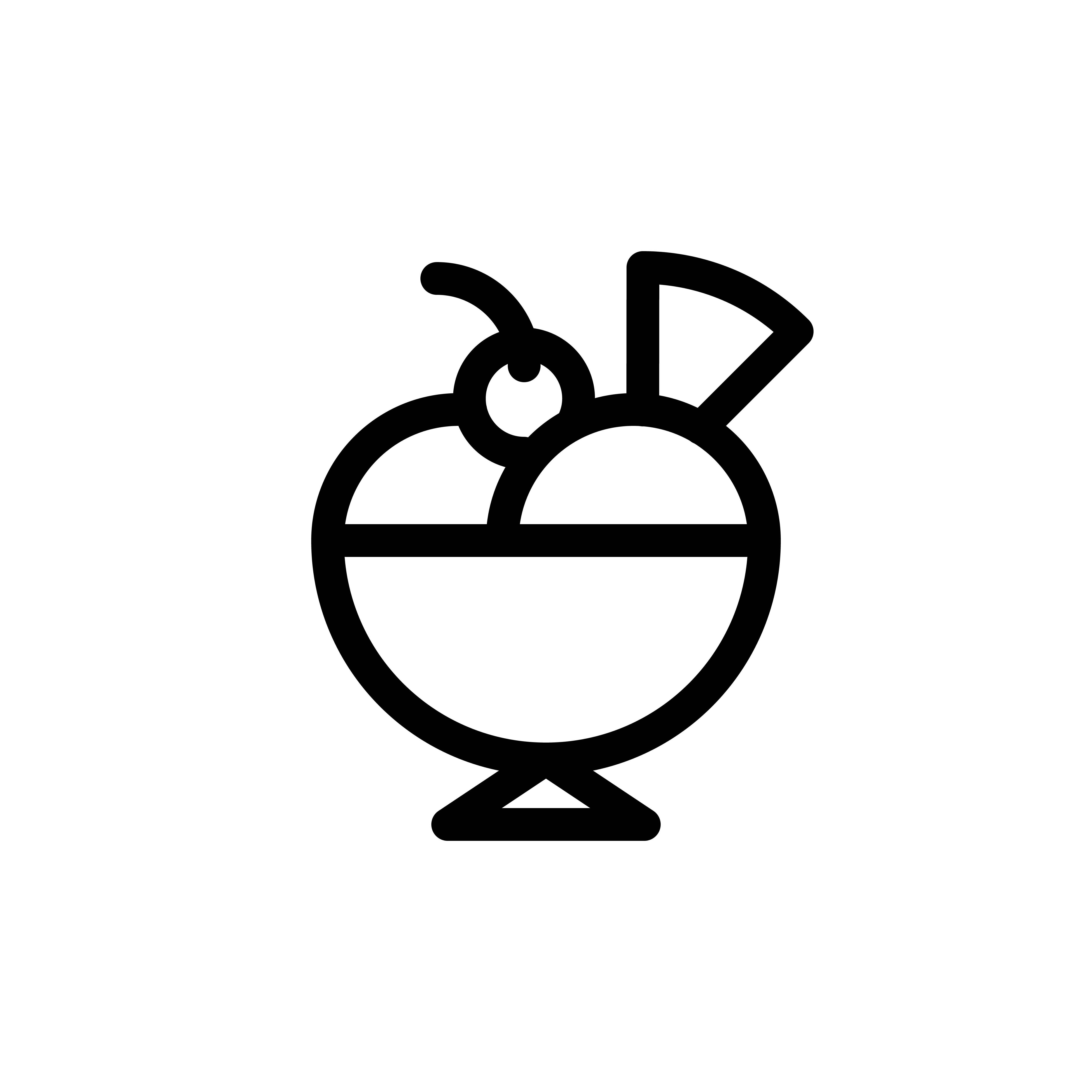 Ice cream sundae vector illustration, Sweets line style icon 559010