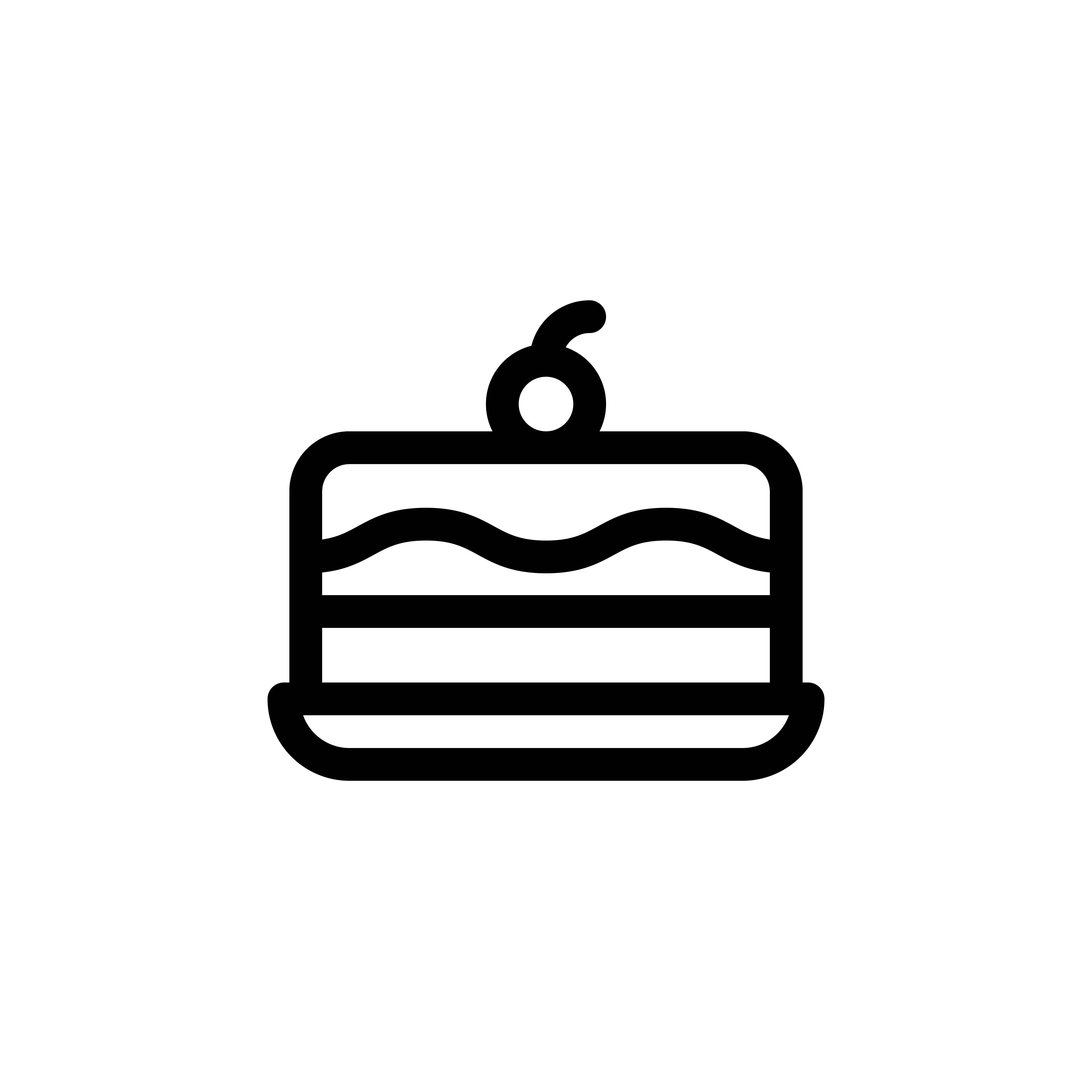 Ice cream cake vector illustration, Sweets line style icon 559021