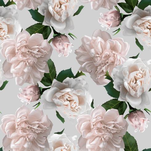 Seamless pattern with flower. vector