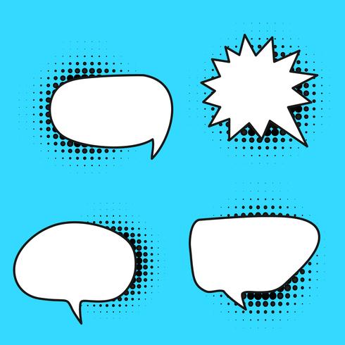 Comic Style Speech Bubble in Vector