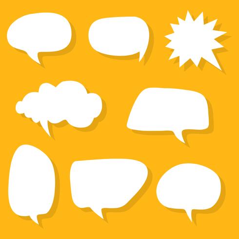 Speech Bubble variation set vector