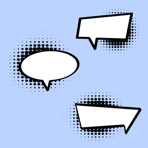 Comic Style Speech Bubble en Vector