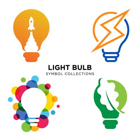 Light Bulb ideas Concept vector eps 10 in white background