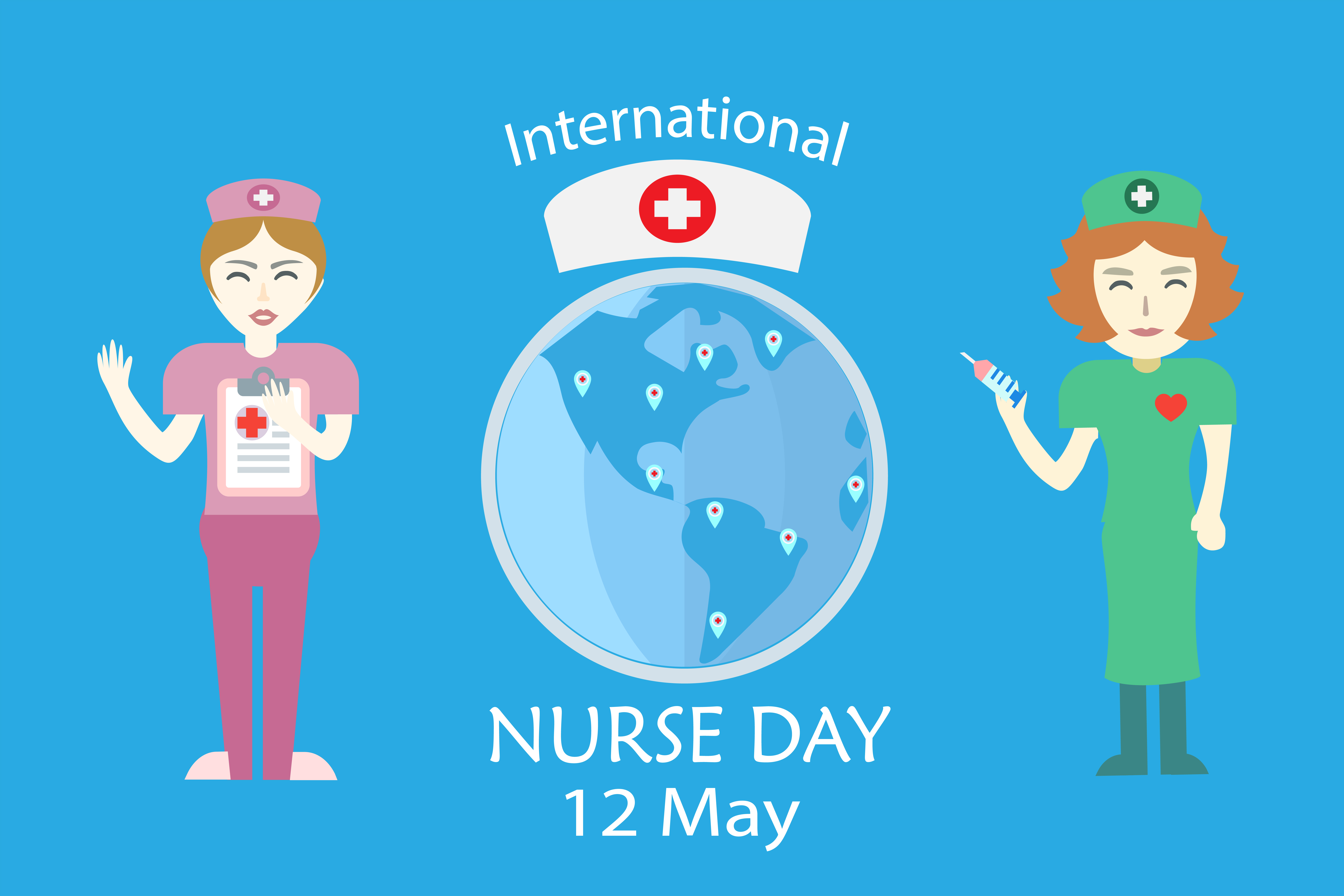 International nurse day on May every year design by vector ...