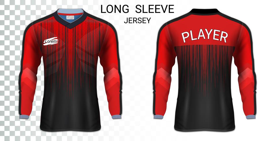 Download Long sleeve soccer jerseys t-shirts mockup template ...