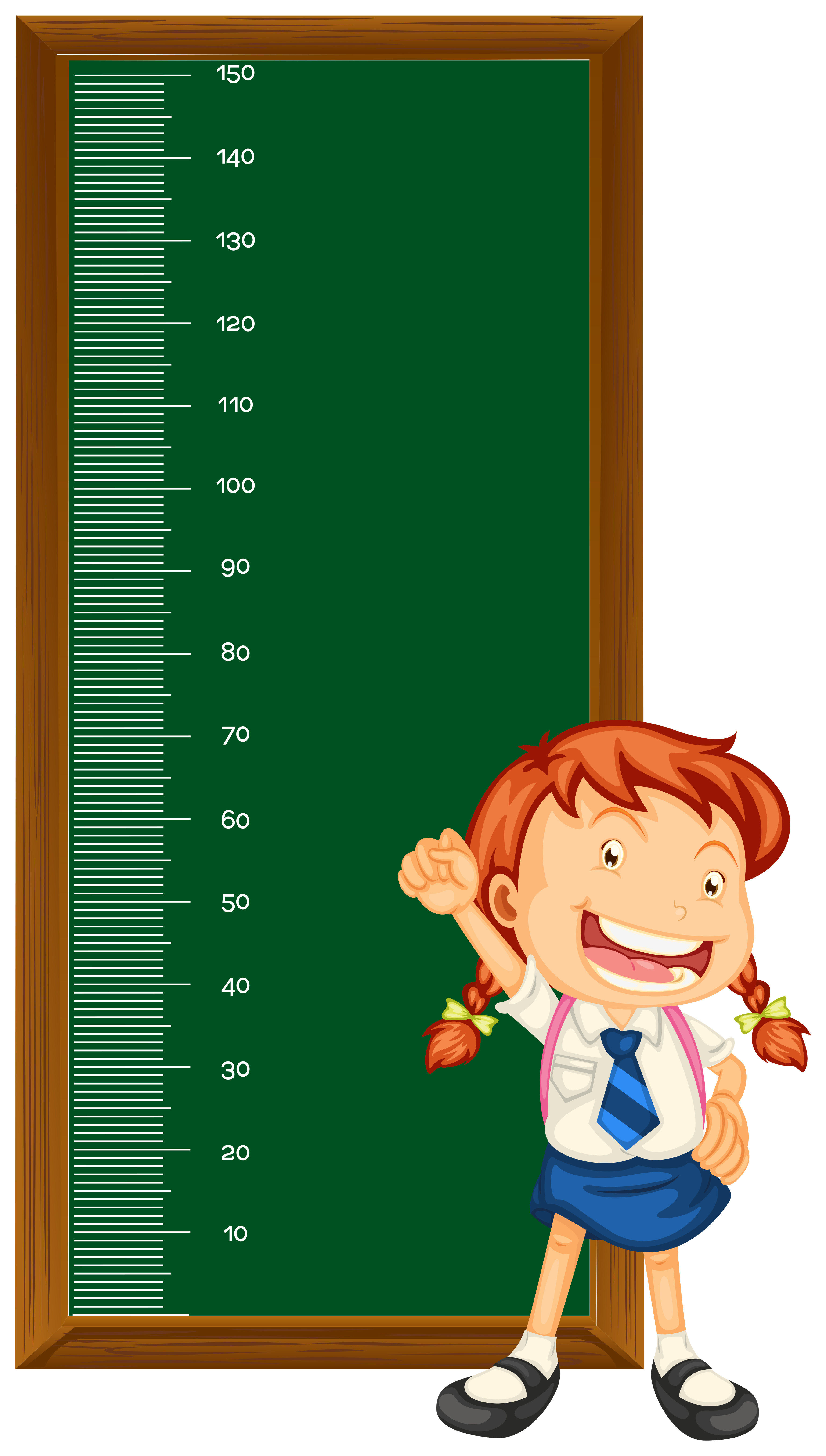 Height measurement chart with little girl 559333 Vector Art at Vecteezy