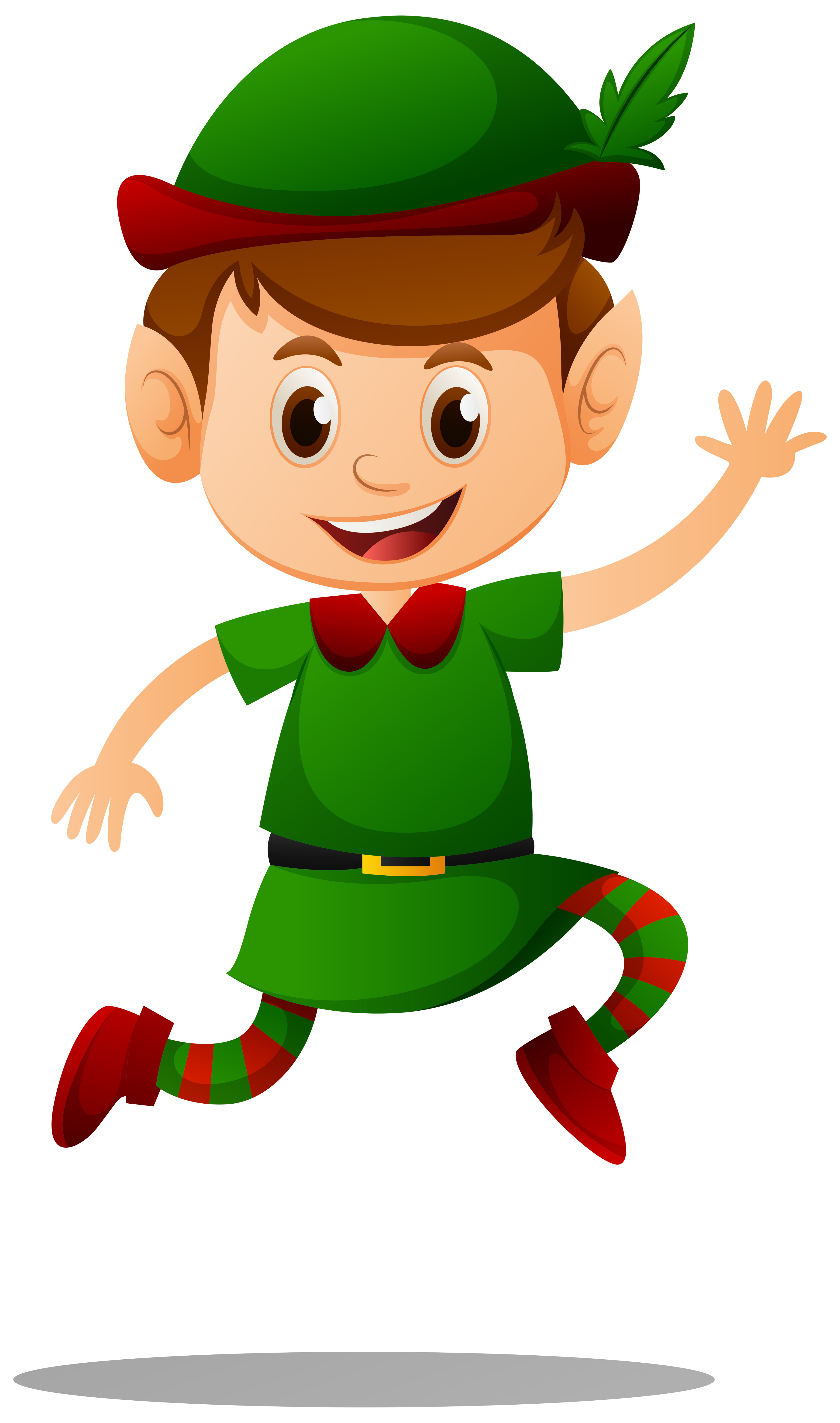 Handsome elf wearing green costume 559497 Vector Art at Vecteezy