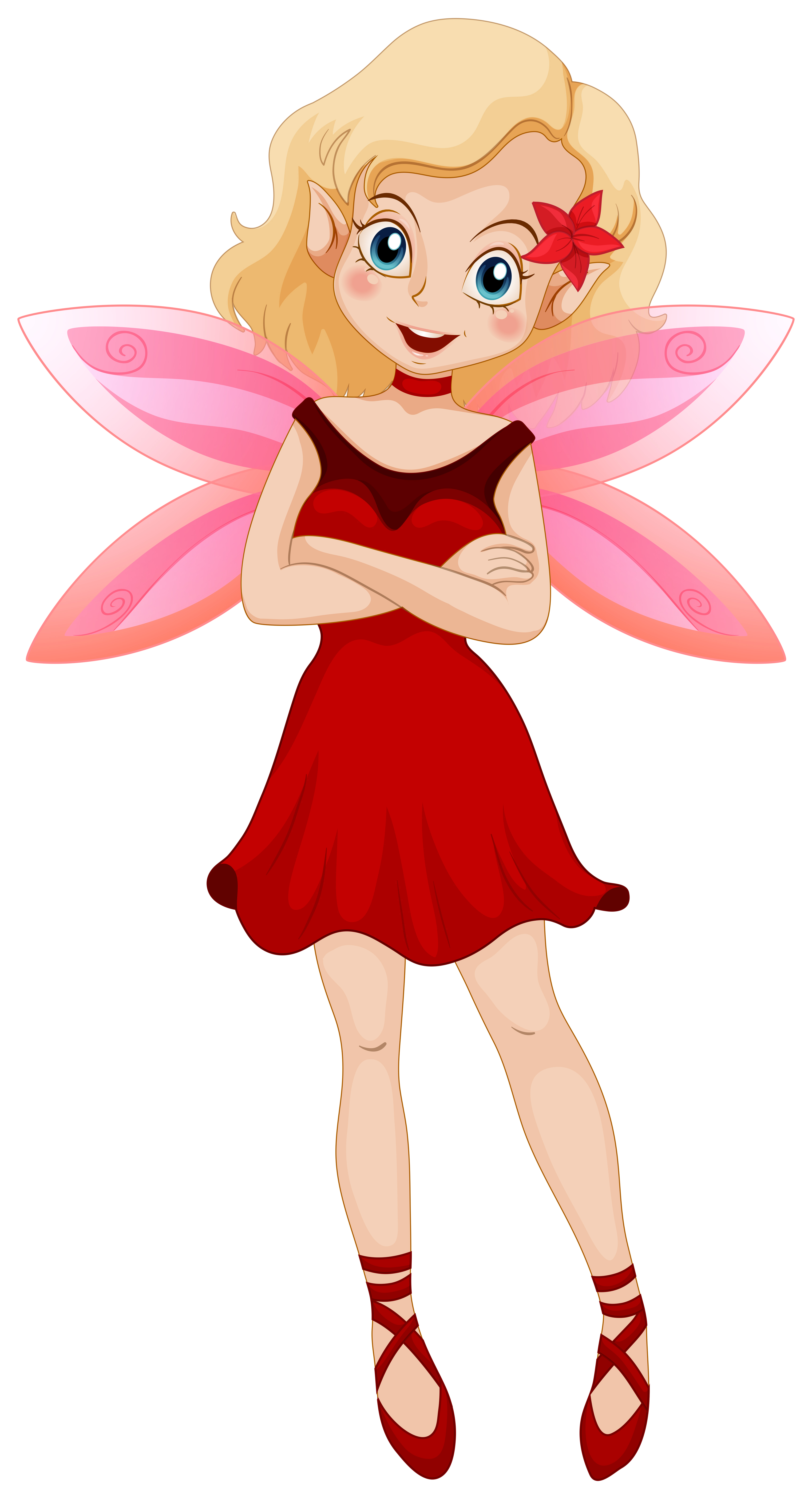 Cute fairy with pink wings 559540 - Download Free Vectors, Clipart