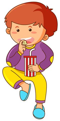 kids eating snack clip art