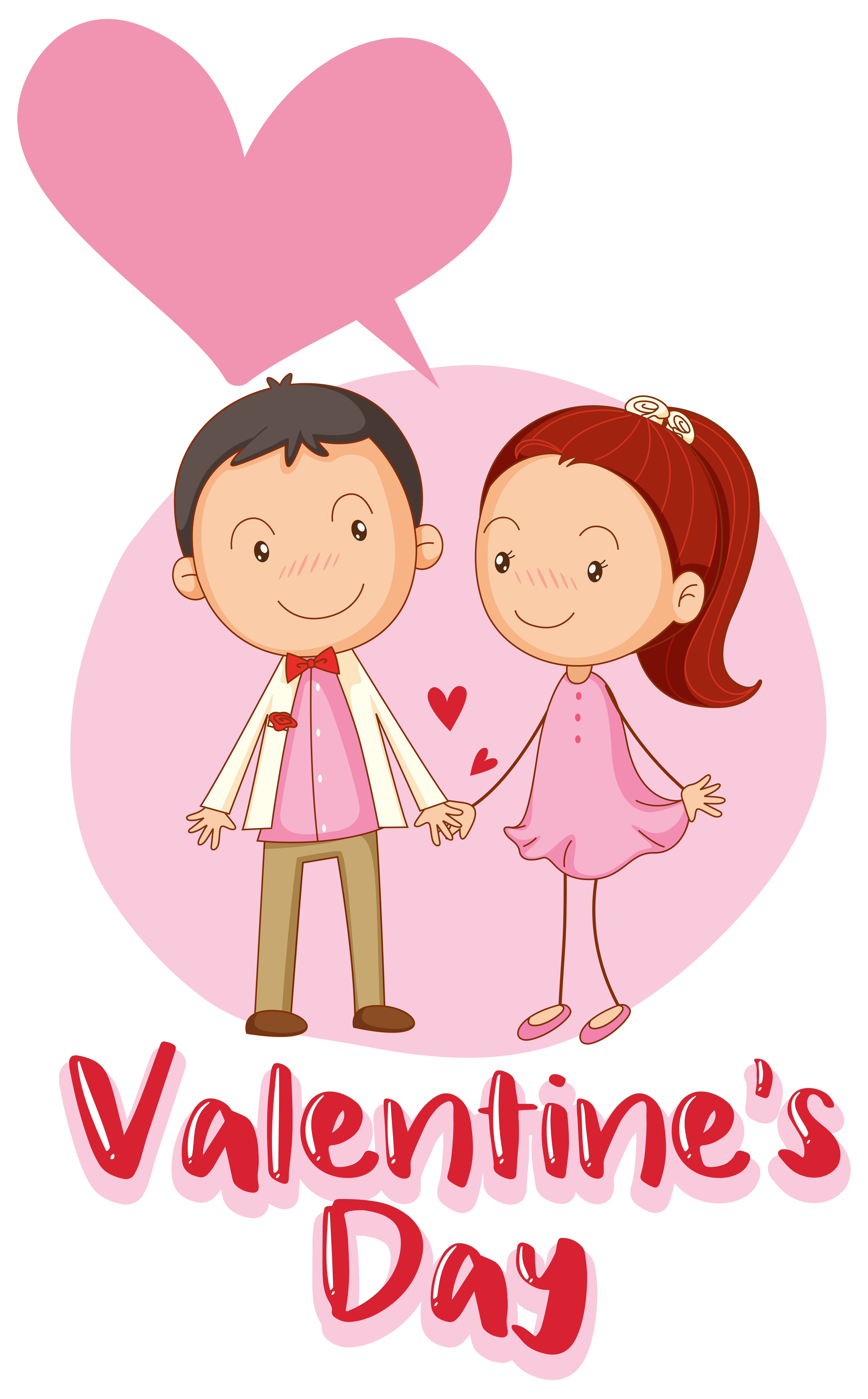 Love Couple On Valentine S Day 559598 Vector Art At Vecteezy