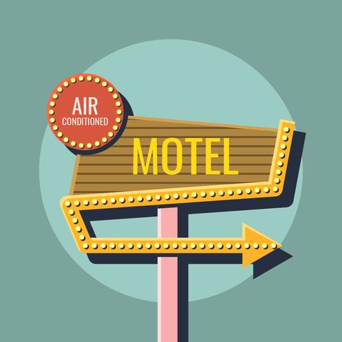 warm and cool color retro sign in sky vector