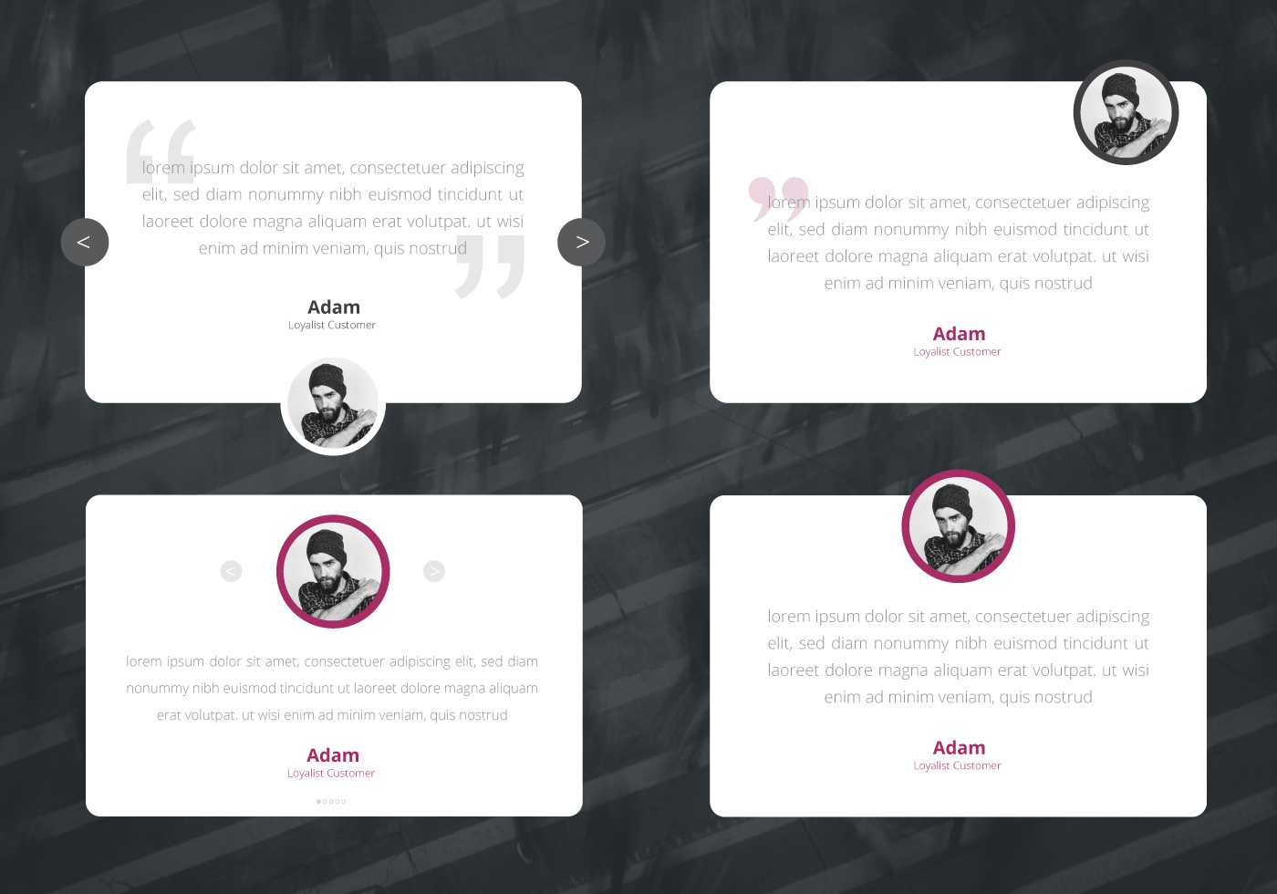 Testimonial Design UI Preview. Consument Testimoni,Client Review