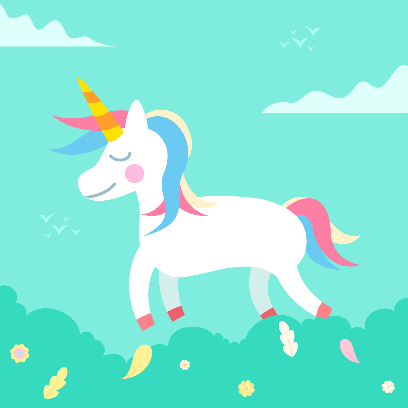 pastel color unicorn - Download Free Vectors, Clipart Graphics & Vector Art